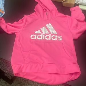 Girls Pink Adidas Hoodie